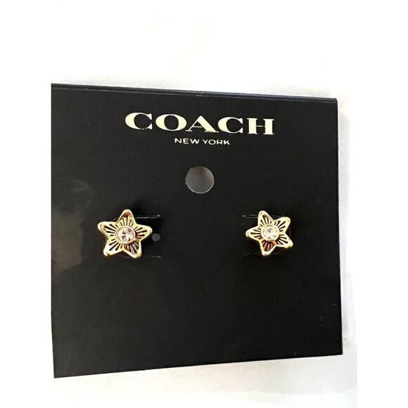 💕New ❤️Coach Flower Earing Msrp:$68.00 - Picture 1 of 3